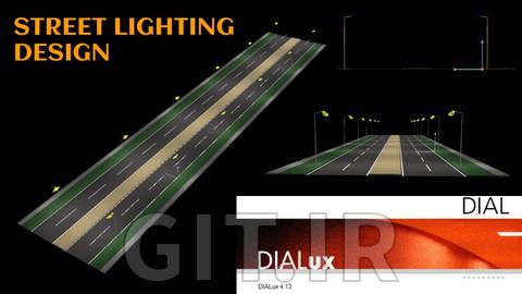 طراحی روشنایی معابر با استفاده از DIALux 4.13