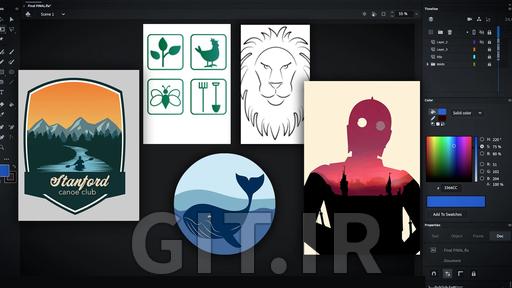 طراحی گرافیک در Adobe Animate