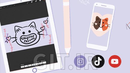 برند خود را انیمیت کنید! تمپلیتهای انیمیشن در Procreate برای شبکههای اجتماعی