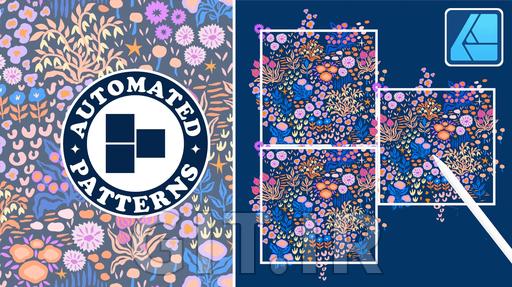 طراحی الگوی سطح در Affinity Designer - الگوی تکرار گلهای کوچک Half-Drop طراحی الگوی سطح در Affinity Designer - الگوی تکرار گلهای کوچک Half-Drop