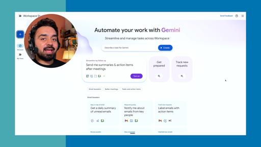 کاربرد عملی هوش مصنوعی - ساخت گردش‌کارهای خودکار در Google Workspace Studio