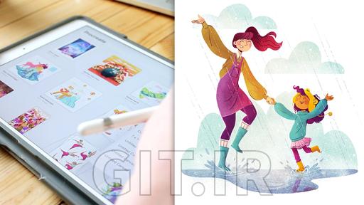 تصویرسازی کاراکتر: طراحی ژست‌ها و حالت‌های بیانی در Procreate