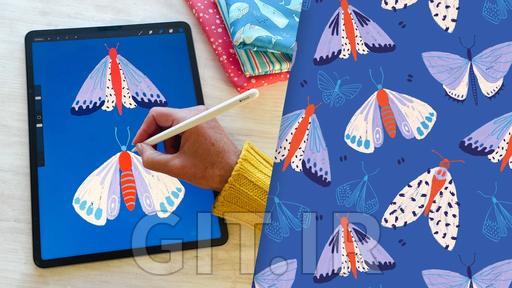 ارتقای طراحی الگوهای سطحی: گردش کار از Procreate به Adobe Illustrator
