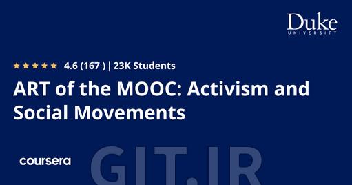 هنر MOOC: کنش‌گری و جنبش‌های اجتماعی