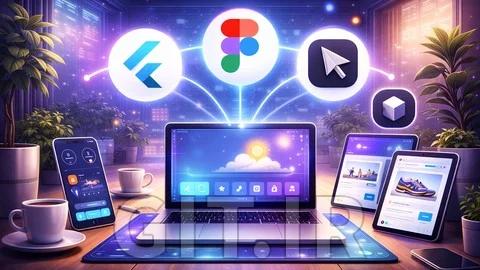 مسترکلاس 3 دوره در 1 Flutter و هوش مصنوعی: ساخت 15 اپلیکیشن با Cursor و Figma
