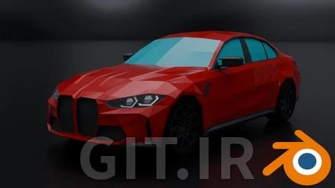 مدل‌سازی خودروی سه‌بعدی Low Poly در Blender