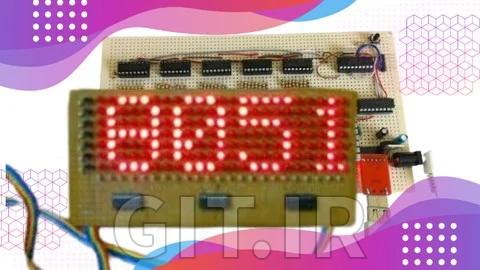 نمایشگر LED متحرک با میکروکنترلر 8051 و زبان اسمبلی