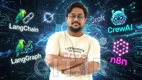 تسلط به Agentic AI: معرفی LangChain ،LangGraph و CrewAI - دوره 2026