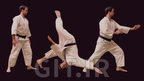 تمرین آیکیدو اوکمی - یادگیری تکنیک افتادن نرم Soft Breakfall - توبی اوکمی (افت پرشی)