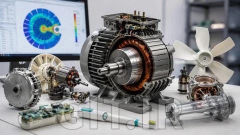 داخل موتورهای الکتریکی چیست؟ طراحی، کاربردها و ANSYS