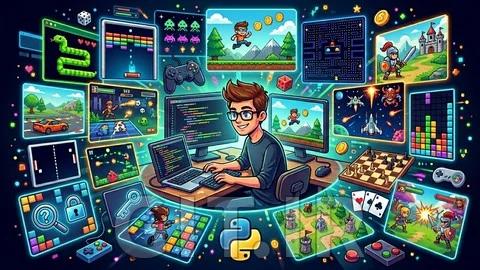 ساخت 20 بازی حرفه‌ای در پایتون با Pygame