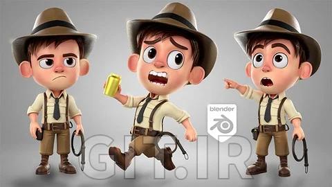 مدل‌سازی کاراکتر کارتونی برای انیمیشن سه‌بعدی در Blender