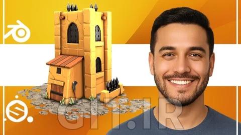 ساخت یک قلعه استایل دهی شده برای بازیها - Blender تا Substance