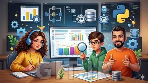 دوره کامل تحلیل‌گر داده: پروژه‌های اکسل، SQL و پایتون