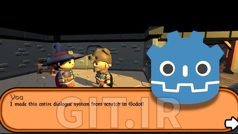 دیالوگ و رویدادها در Godot