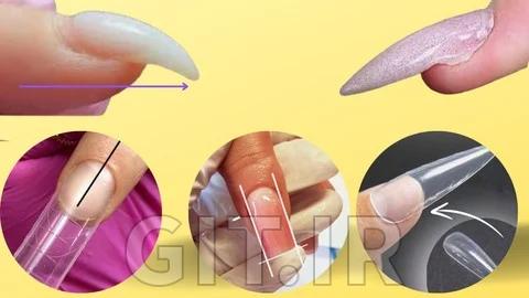 آموزش ناخن DIY حرفه‌ای - قالب‌های کاشت ناخن بی‌نقص برای مبتدیان و حرفه‌ای