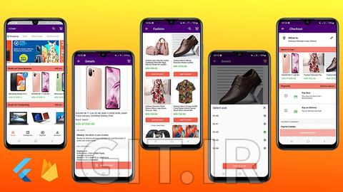 اپلیکیشن تجارت الکترونیک فلاتر و فایربیس (اصلی، چندفروشنده، ادمین)