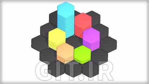 بازی Hyper Casual در Unity - بررسی مکانیک‌های Hexa Sort