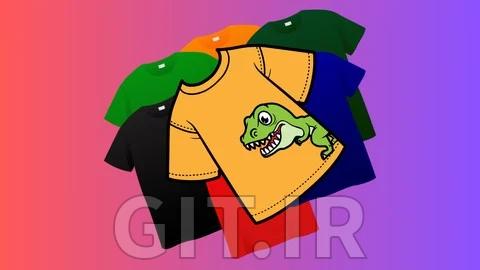 تسلط به طراحی تیشرت با Illustrator: از ایده تا چاپ
