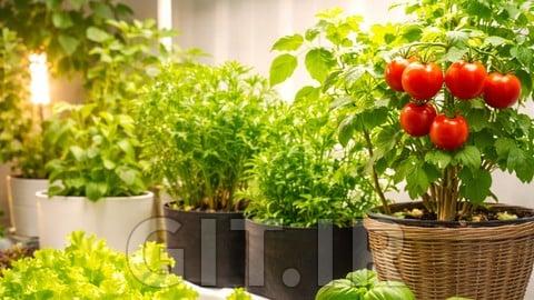 باغبانی در فضای داخلی - پرورش غذا در تمام طول سال با چراغ‌های LED