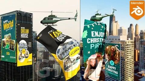 یادگیری Blender VFX و CGI Ads: باز شدن بنر و ساخت CGI حرفه‌ای
