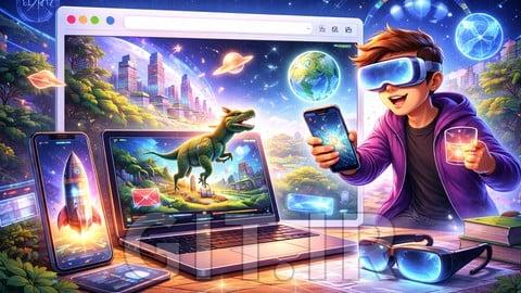 یادگیری WebXR (Web AR/VR) با استفاده از موتور بازی‌سازی Unity