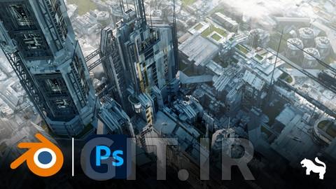 ایجاد هنر مفهومی صنعتی در Blender و Photoshop