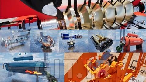 توضیح تجهیزات نفت و گاز بهصورت سهبعدی
