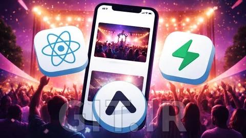 دوره React Native ،Expo ،Supabase: ساخت یک اپلیکیشن رزرو رویداد
