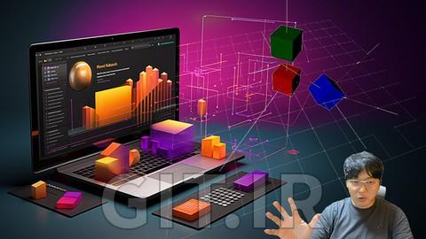 آموزش React Three Fiber (R3F) - توسعه تعاملی وب سه‌بعدی