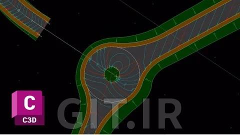 مدل‌سازی کریدور میدان و تقاطع در Civil 3D