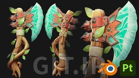 دوره دارایی استایل دهی شده برای بازی - Blender و Substance Painter در 2026