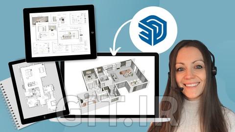 دوره نهایی SketchUp برای طراحی داخلی