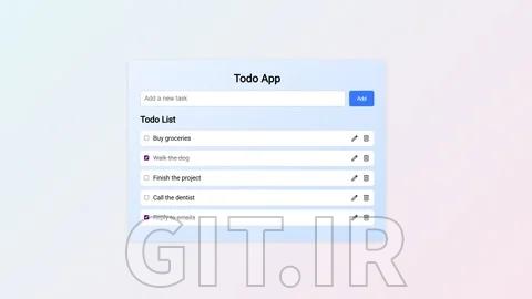 پروژه اپلیکیشن Todo - یادگیری گام‌به‌گام جاوااسکریپت، HTML و CSS