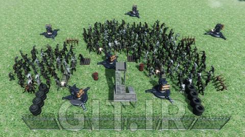 بازی دفاع از برج زامبی در Unity