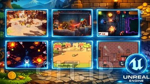 مسترکلاس 2D Unreal Engine 5: ساخت 5 بازی کامل