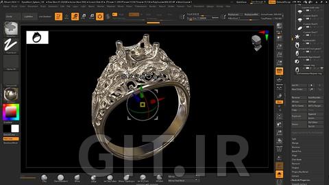 دوره ZBrush برای طراحان جواهرات