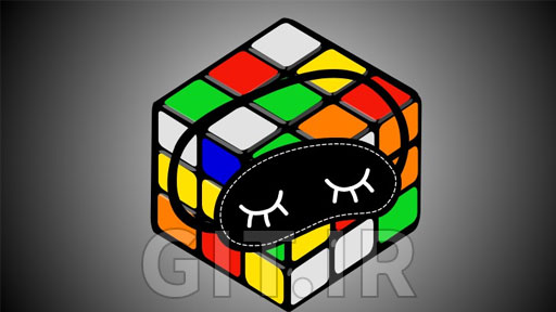 حل مکعب روبیک 3x3 به صورت چشم بسته