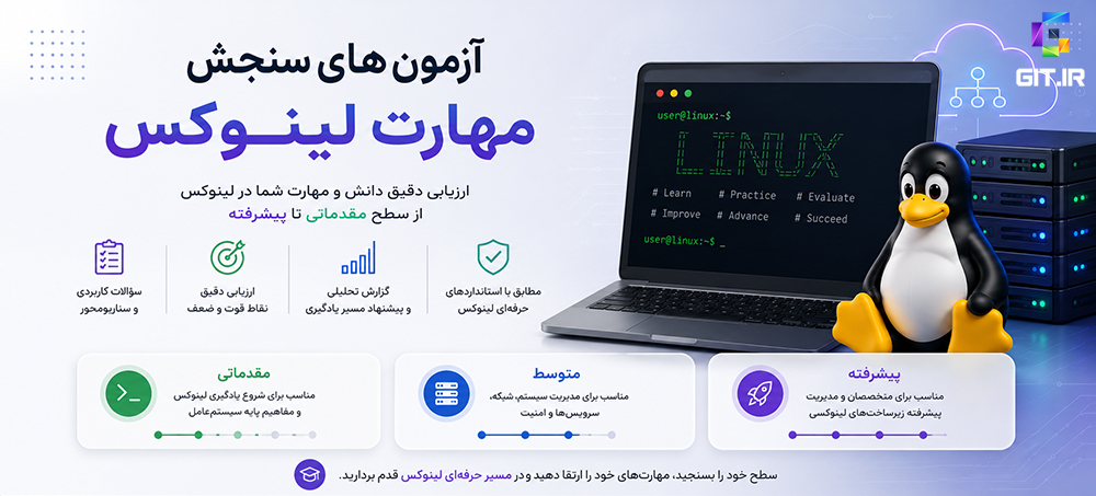 آزمون‌های سنجش مهارت لینوکس (Linux)
