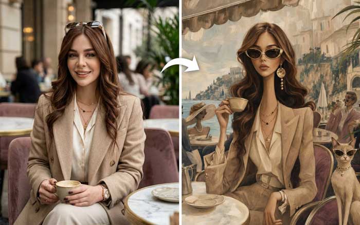 پرامپت تبدیل عکس به تایپوگرافی