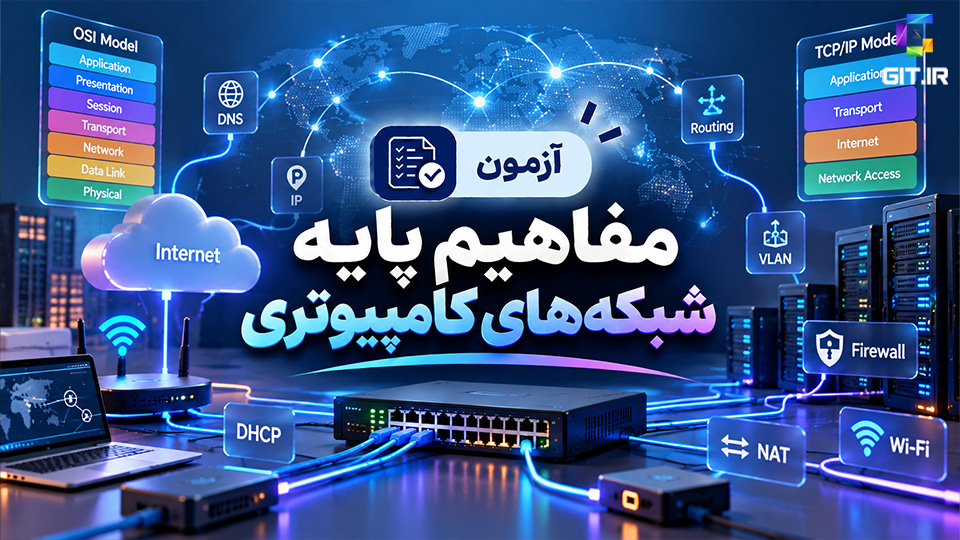 آزمون مفاهیم پایه شبکه (Computer Network)
